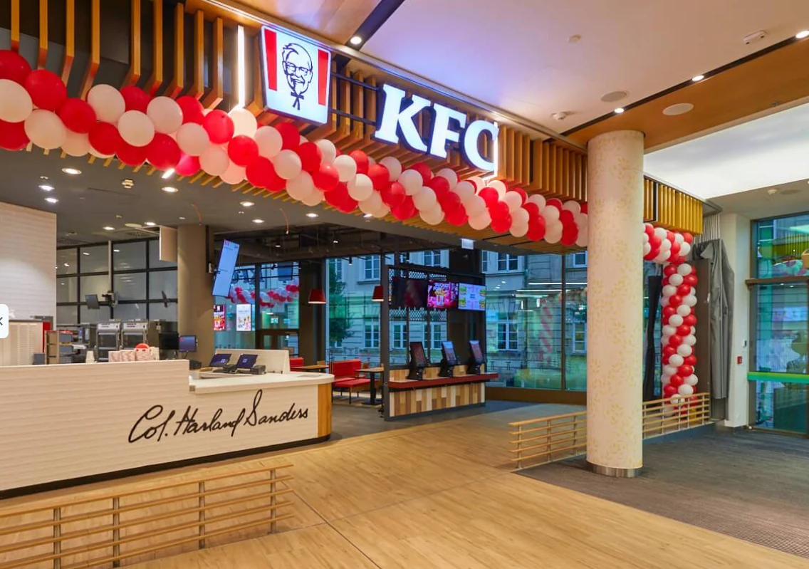 KFC-Filiale im FLAIR Fürth nach dem Innenausbau durch SH Bau